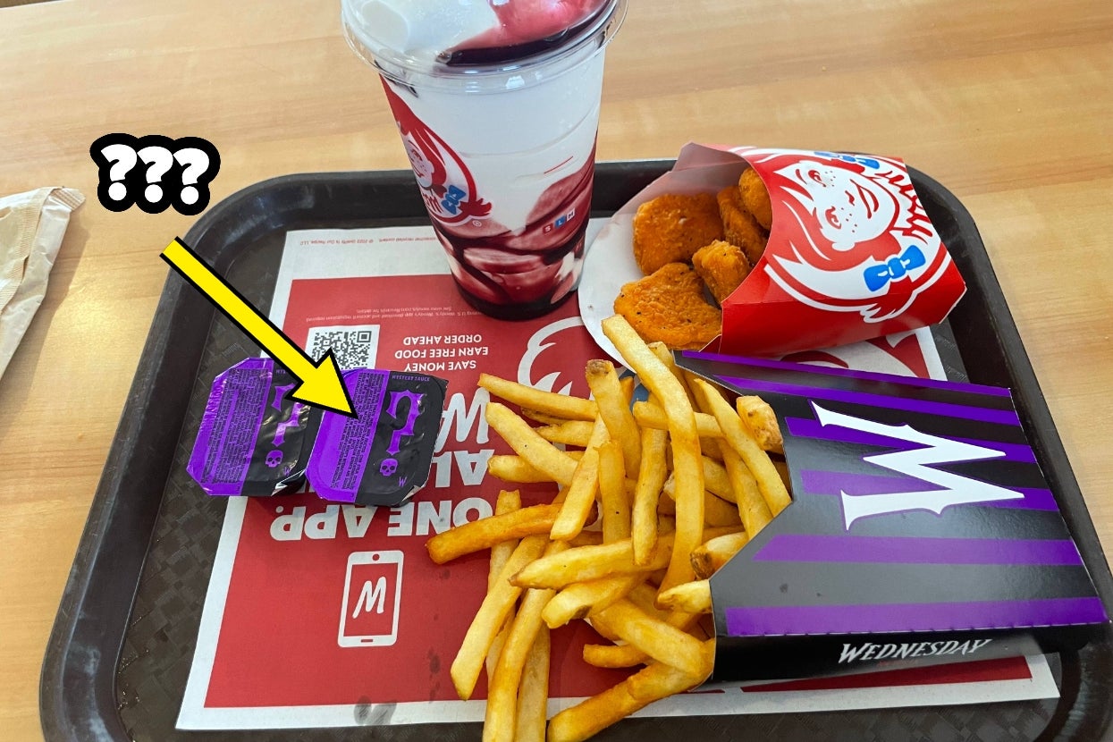 Wendy's Released A "Meal Of Misfortune" Menu Collab With "Wednesday," And I Ate Everything So You Don't Have To