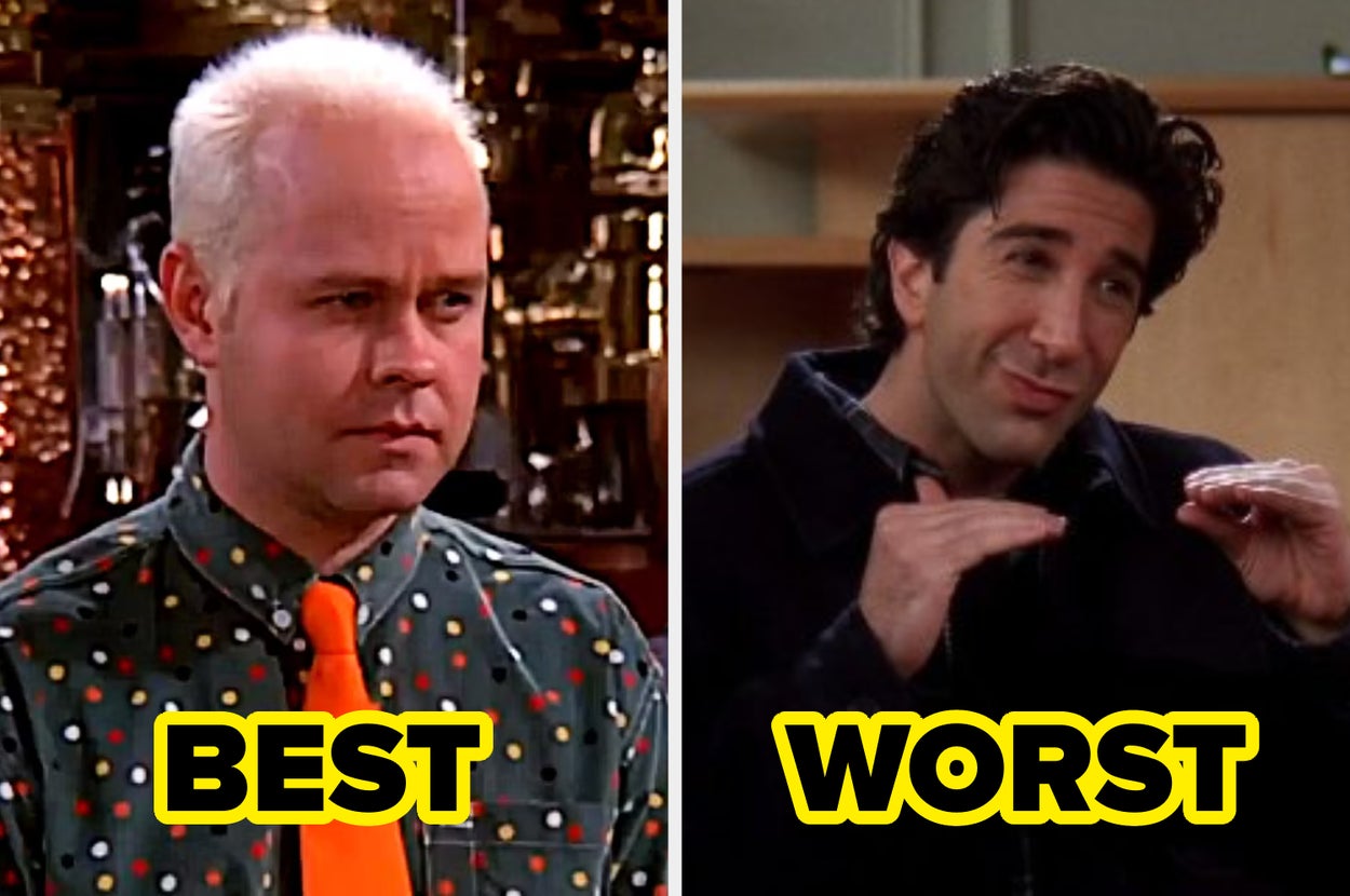 In honor of "Friends" premiering 31 years ago, who do you think are the *best* and *worst* characters on the show?