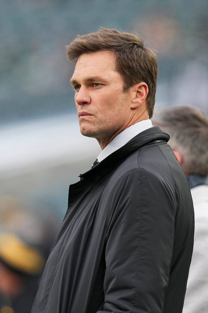 Tom Brady in a stadium