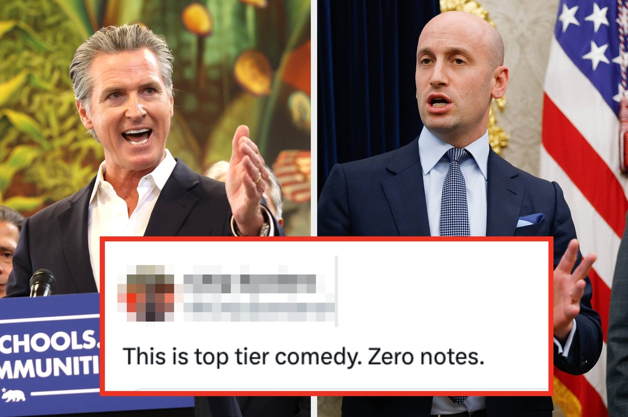 Gavin Newsom Just Gave Stephen Miller A Nickname That Has The Internet Absolutely Losing It