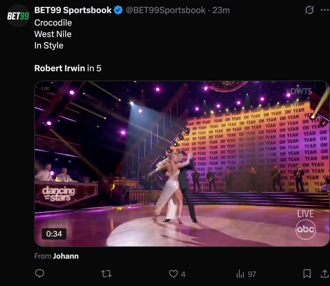 Everyone Is Obsessed With Robert Irwin's Tango On DWTS