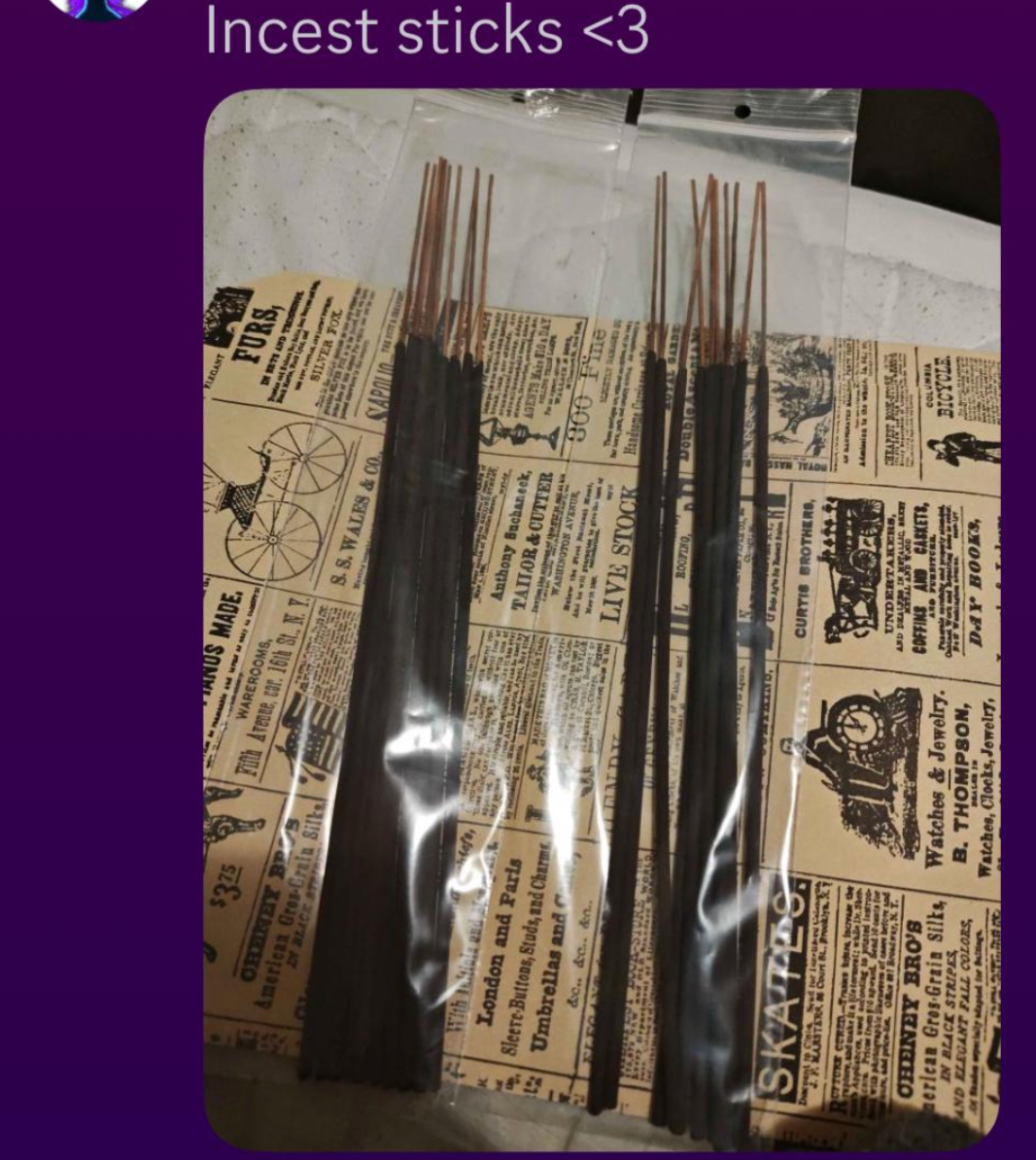 Bundles of incense sticks successful  wide   packaging connected  insubstantial  with vintage advertisements