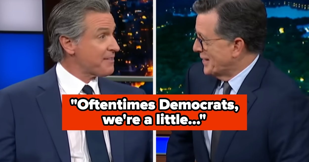 Gavin Newsom Told Stephen Colbert 1 Thing That His Fellow Democrats Need To Do Better
