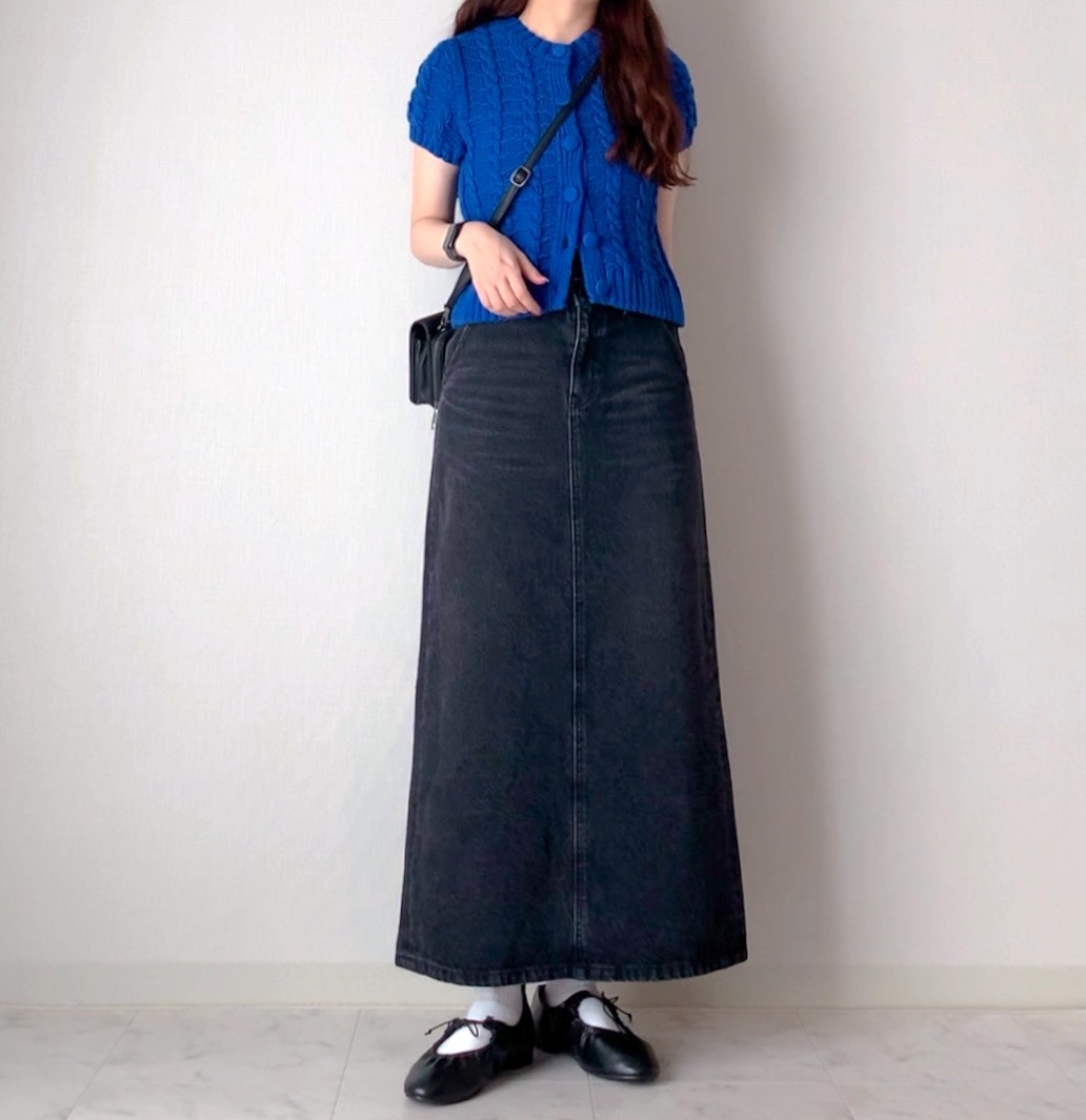 AZUL BY MOUSSY（アズールバイマウジー）の「AZUL DENIM ダブルウエストデニムスカート」