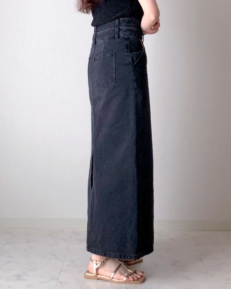 AZUL BY MOUSSY（アズールバイマウジー）の「AZUL DENIM ダブルウエストデニムスカート」