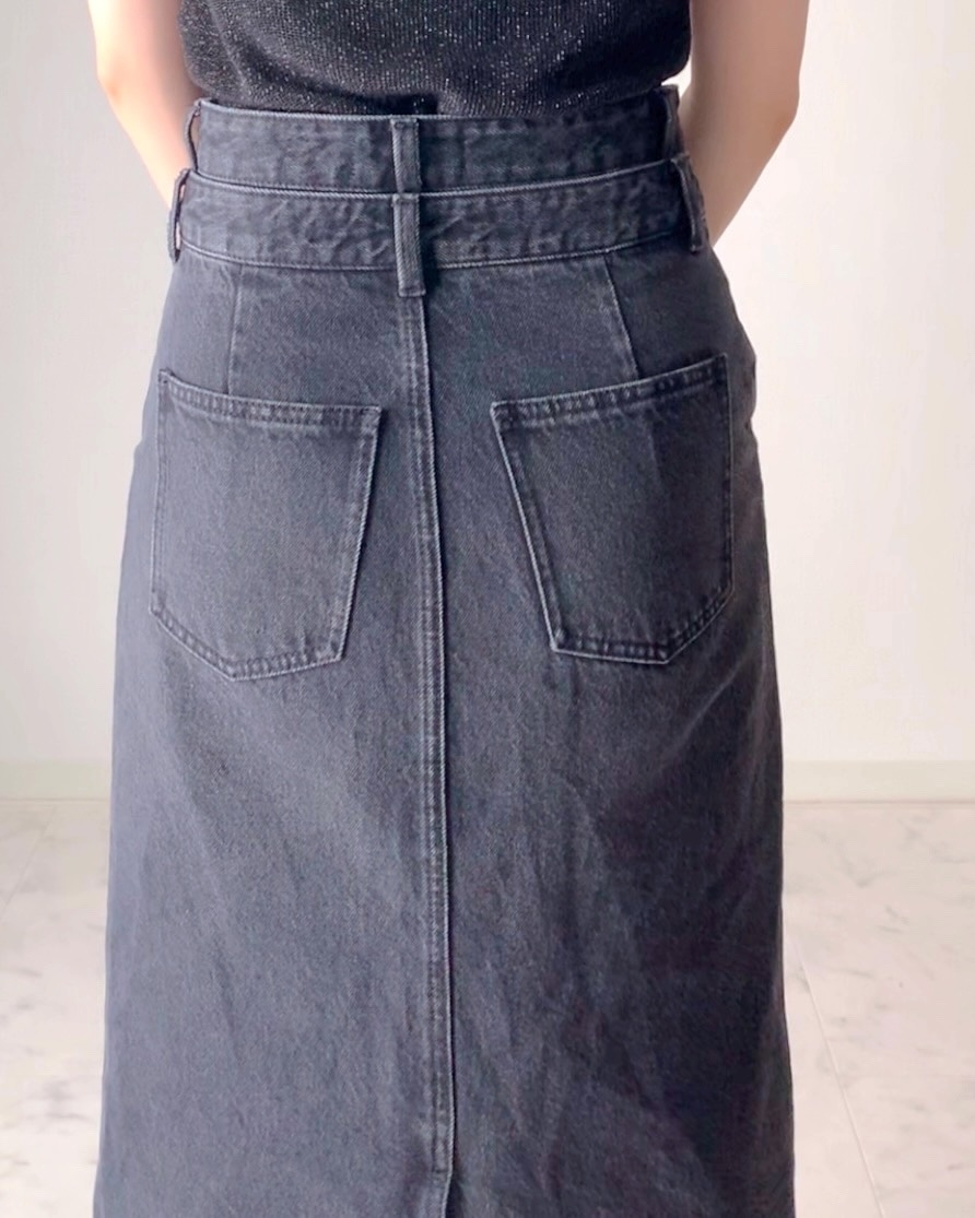 AZUL BY MOUSSY（アズールバイマウジー）の「AZUL DENIM ダブルウエストデニムスカート」