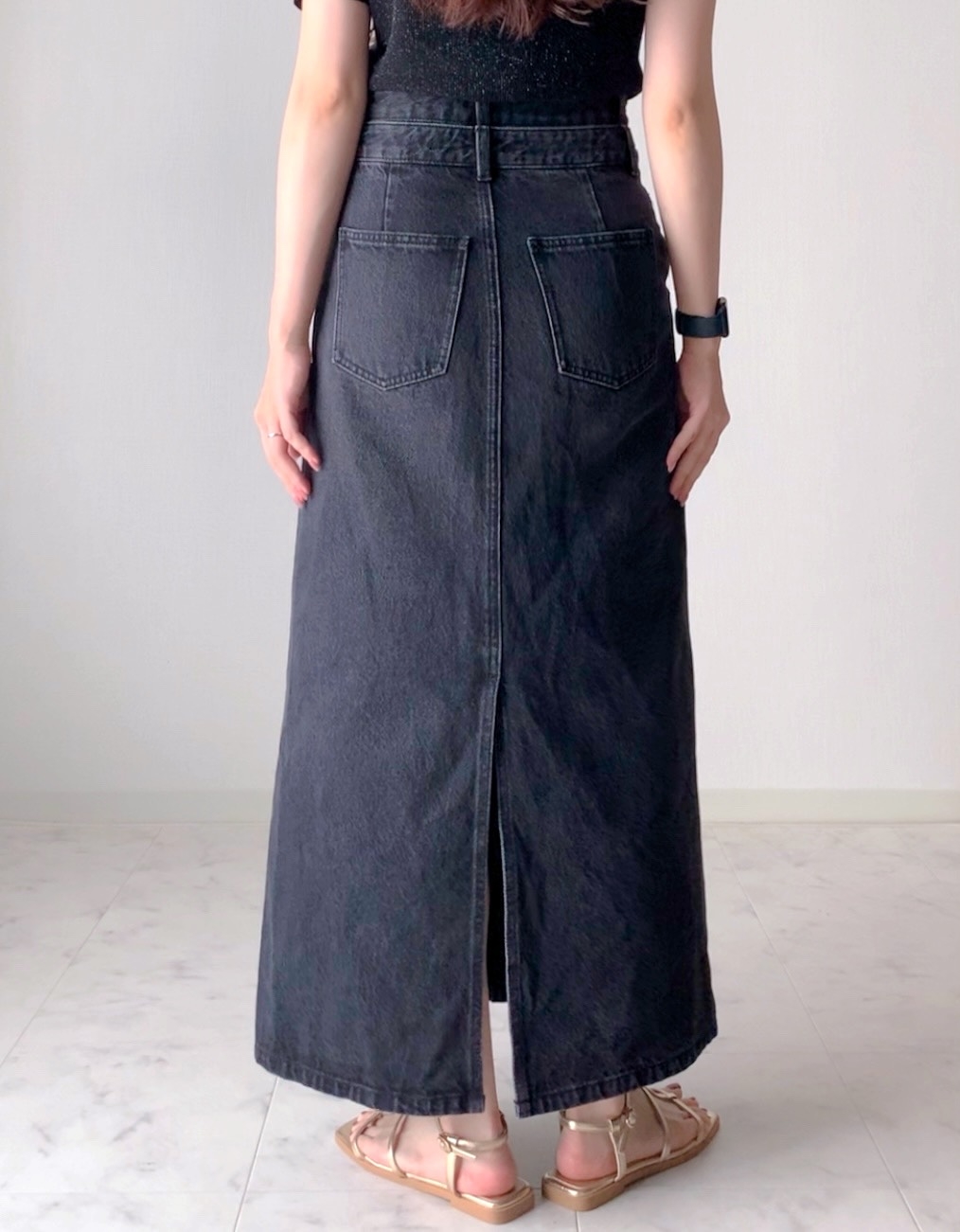 AZUL BY MOUSSY（アズールバイマウジー）の「AZUL DENIM ダブルウエストデニムスカート」