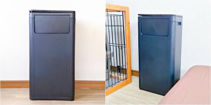 ニトリ「2WAY 壁にぴったりつけられるプッシュ式ペール 25L （ブラック）」