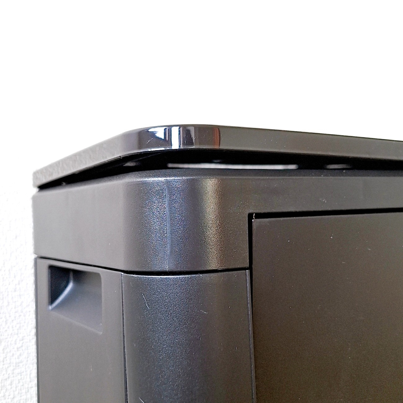 ニトリ「2WAY 壁にぴったりつけられるプッシュ式ペール 25L (ブラック)」