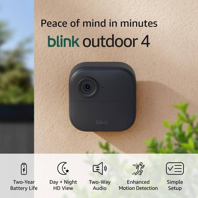 two-year artillery life, HD day/night view, two-way audio, question detection, casual setup