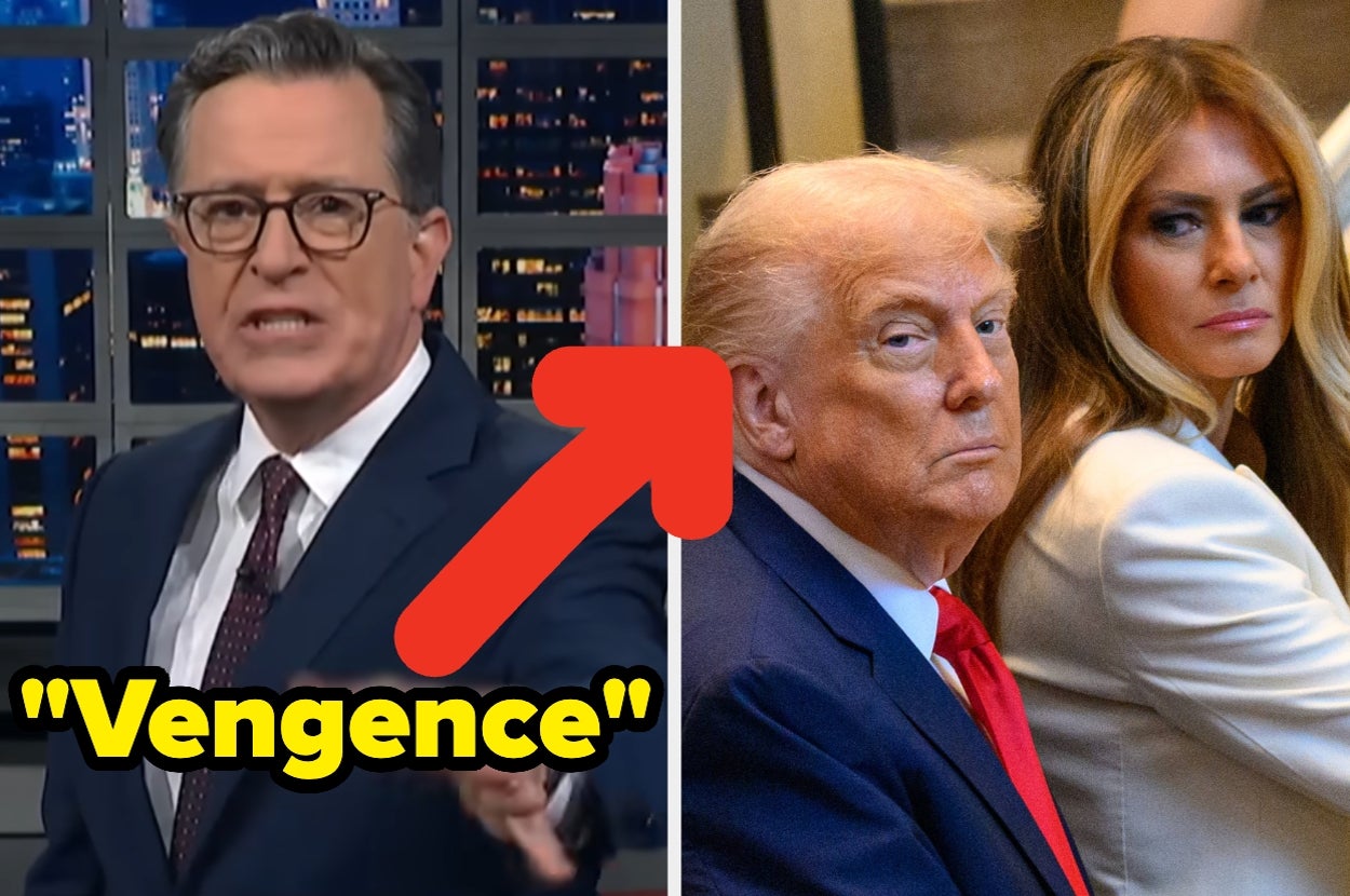 "I Will Enjoy Showing That Footage": Stephen Colbert Gleefully Celebrated This Video Of Trump Battling His Latest "Foe"