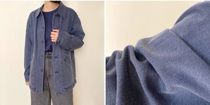 ユニクロの「オーバーサイズカラーデニムジャケット」