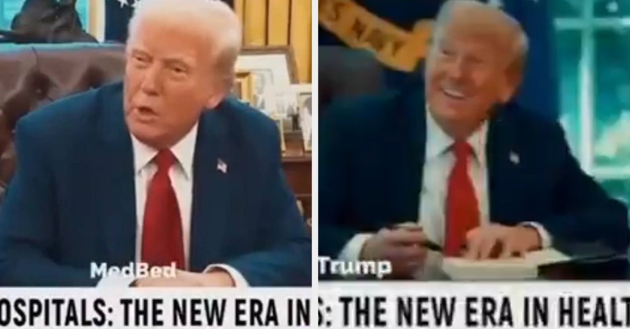 Trump Posts AI-Generated Medbed Video