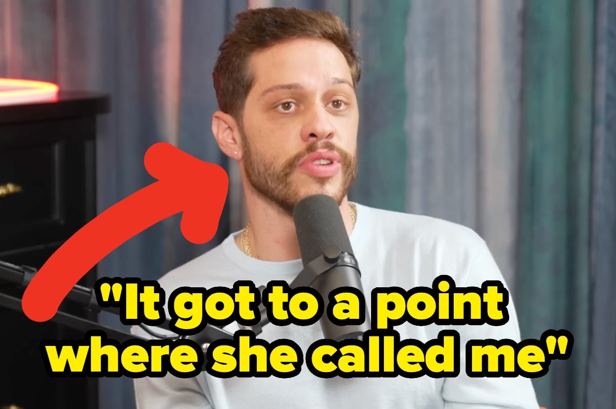 Person speaking into a microphone, appearing on a podcast. Text overlay reads: "It got to a point where she called me."