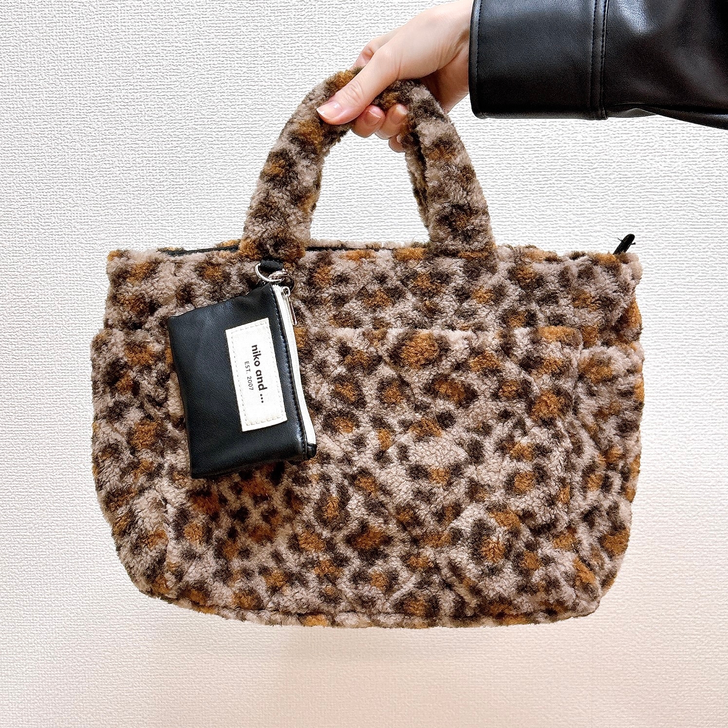 ニコアンド 2WAYキルトトートバッグ てぃらさんコラボ niko and