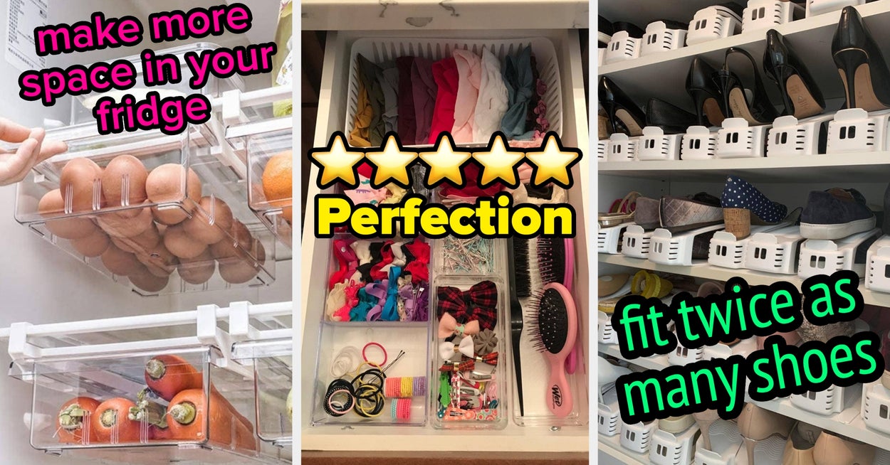 If Your Home Has Been Taken Over By Clutter, These 34 Organizational Products Will Save The Day