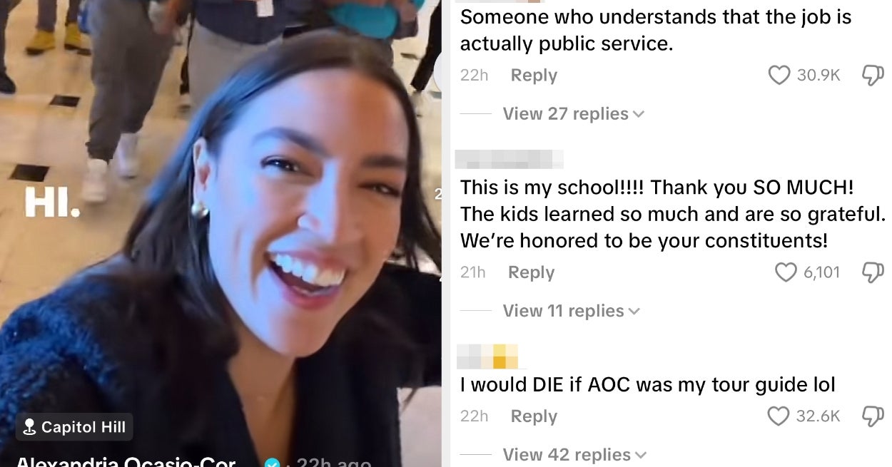 AOC Rescued A Middle School Field Trip During The Government Shutdown And People Love It