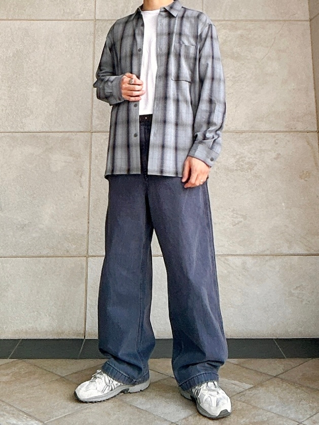 マイファス Hiro着用 チェック柄カジュアルシャツ