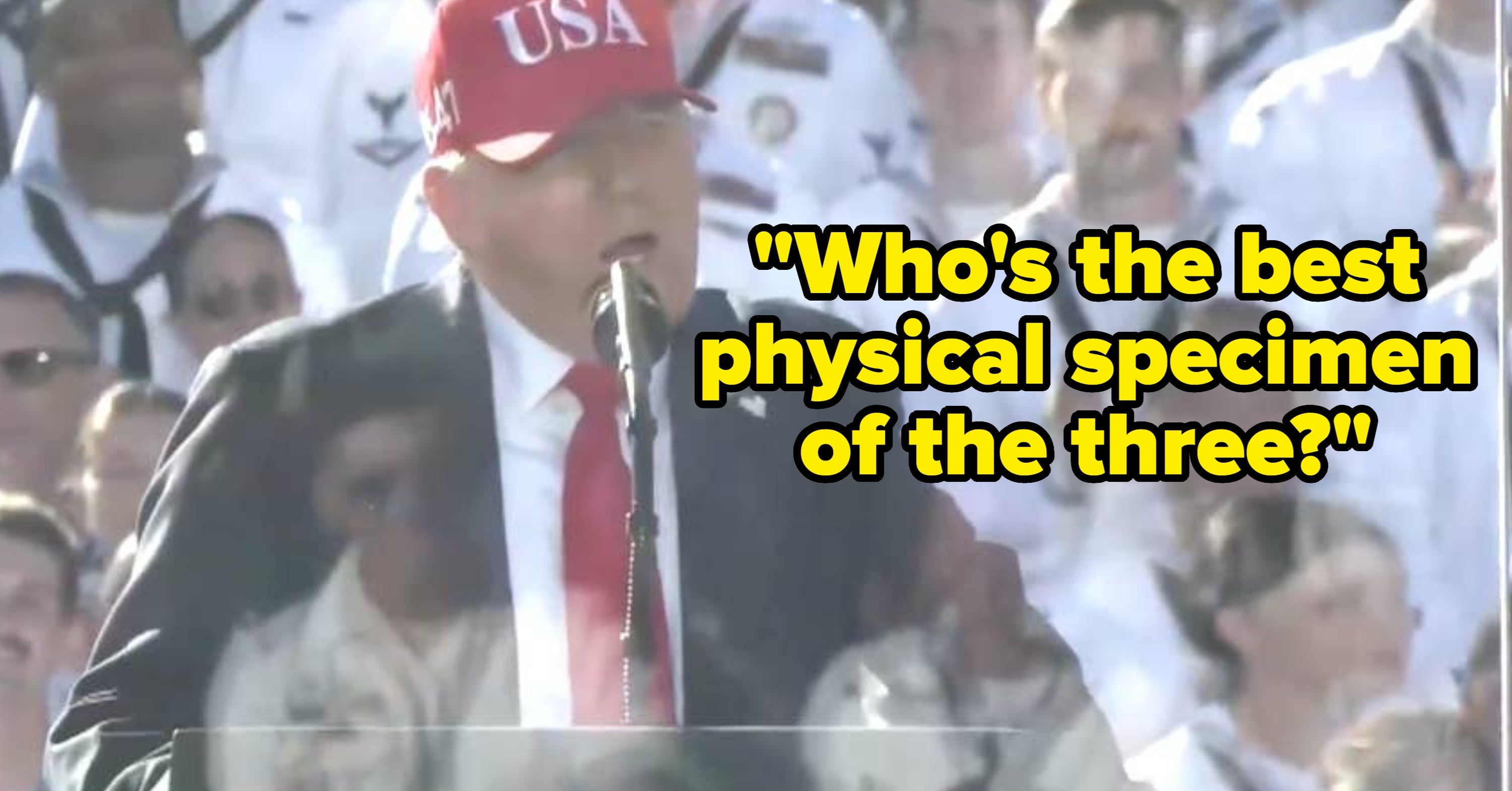 Trump Claims 'Best Physical Specimen' During Rally