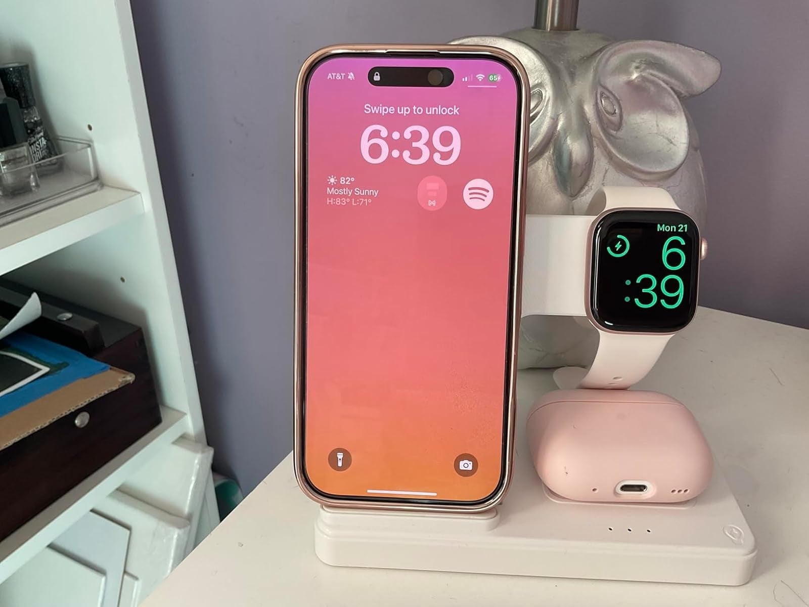 the charging station