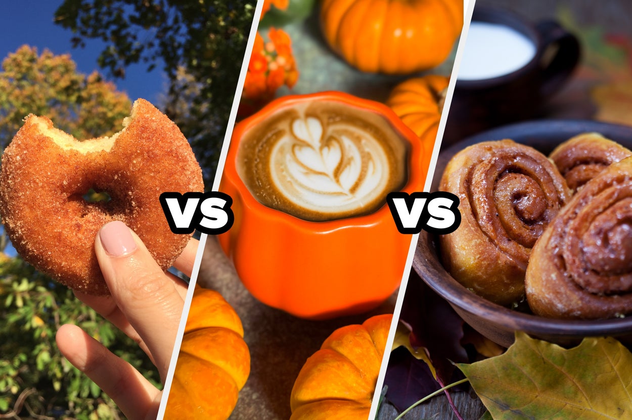 Let's settle the superior fall flavor debate once and for all: pumpkin spice, apple cider, or maple cinnamon?