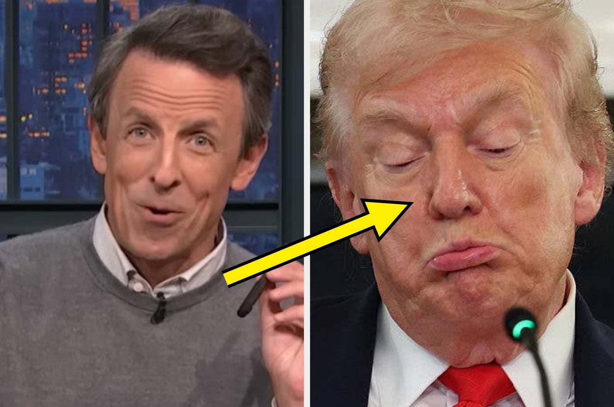"A New Banger!": Seth Meyers Spotted A Bonkers New Example Of Trump's Cognitive Decline