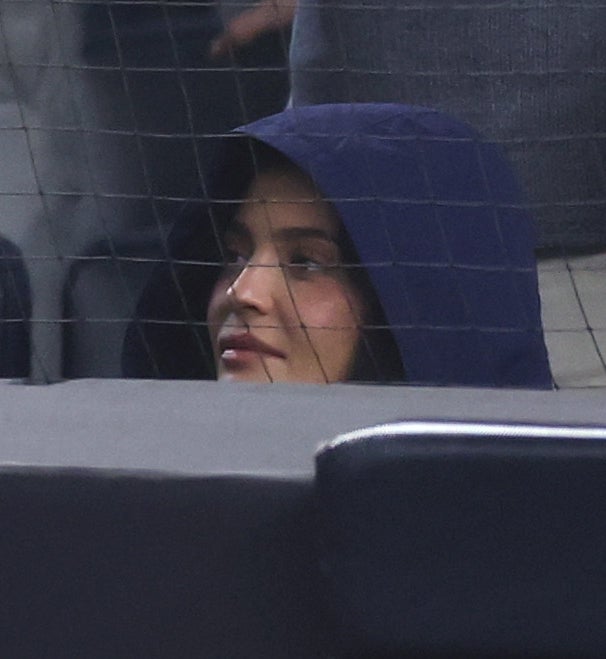 Kylie Jenner watching a Yankees game with Timothee Chalamet
