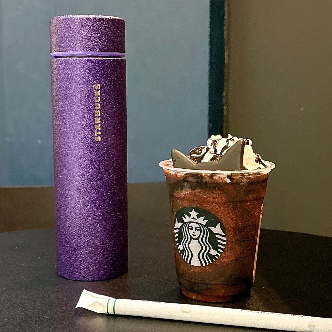 スターバックス ステンレスボトル グリッター 紫 新品未使用 パープル