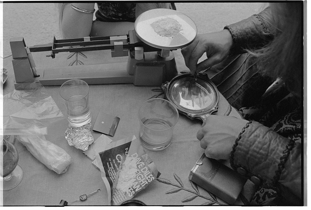 Person with cause   paraphernalia