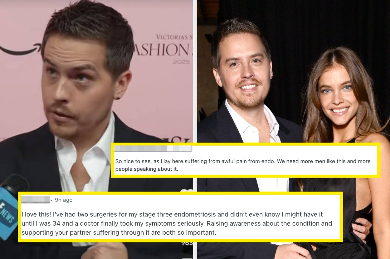 Dylan Sprouse Is Being Praised For Using The Victoria’s Secret Fashion Show Red Carpet To Raise Endometriosis Awareness In Honor Of His Wife, Barbara Palvin