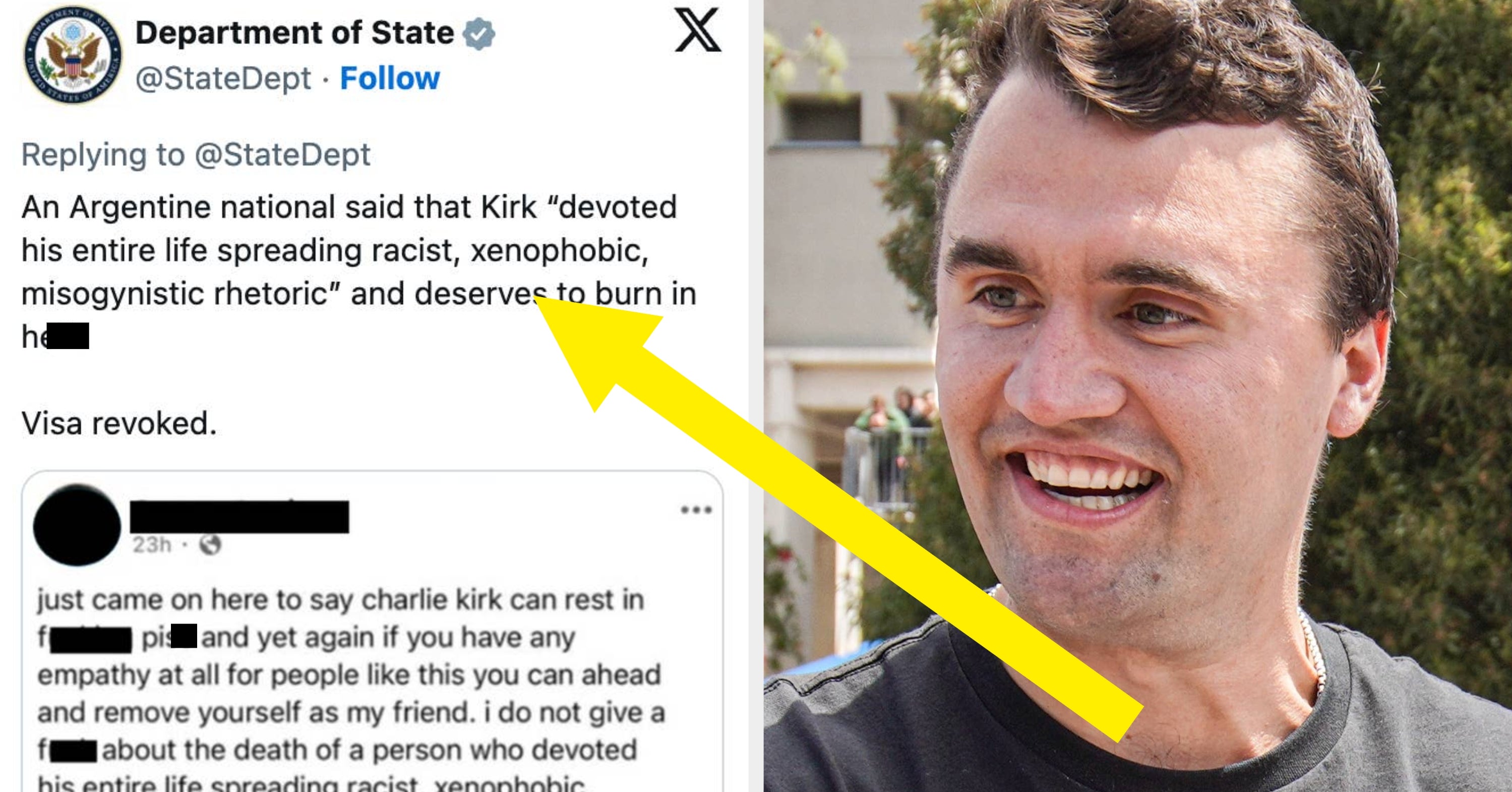People Are Calling Out The Trump Admin For Revoking People's Visas Over Charlie Kirk Opinions