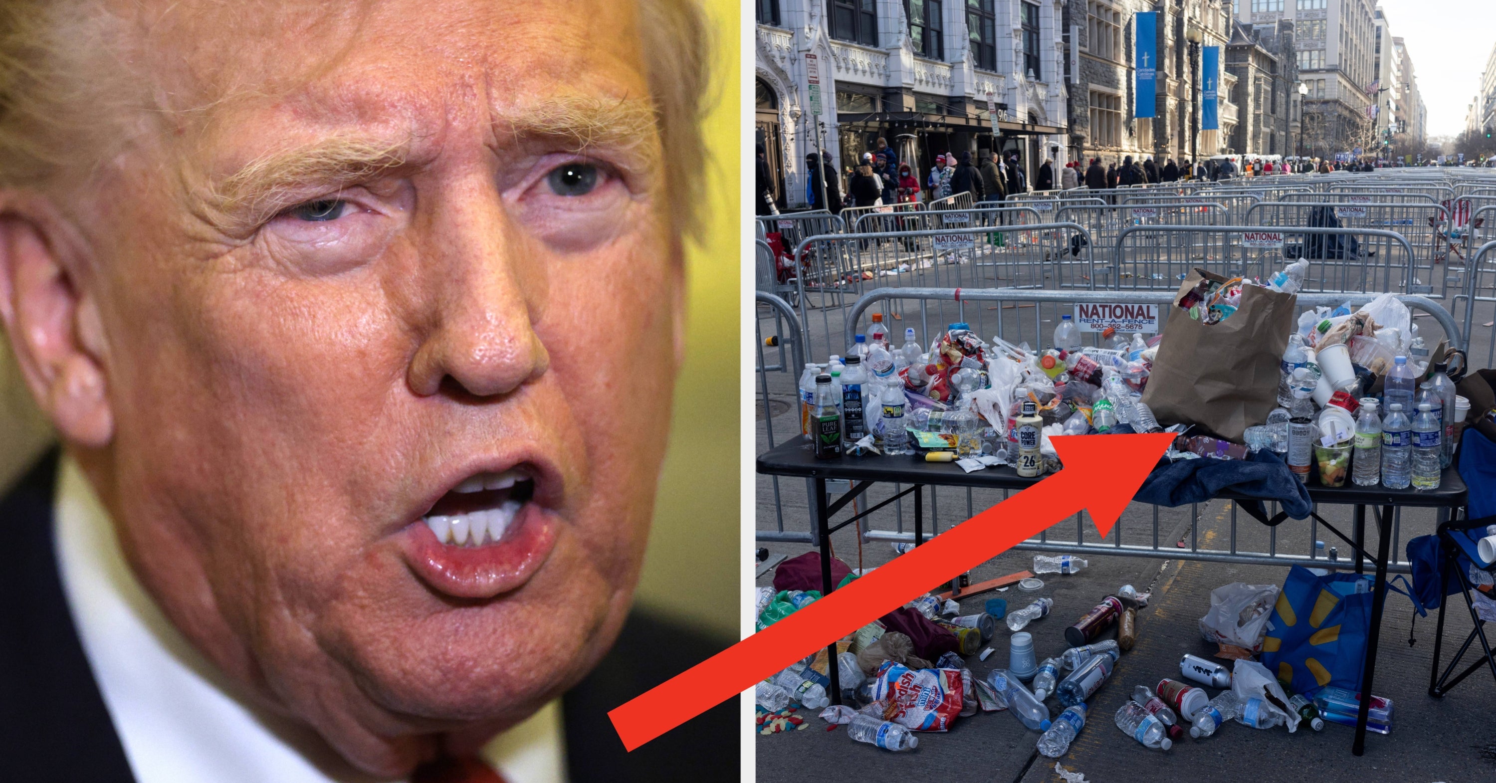 People Are Comparing "Trashy" Trump Rallies To These Photos From The "No Kings" Protests