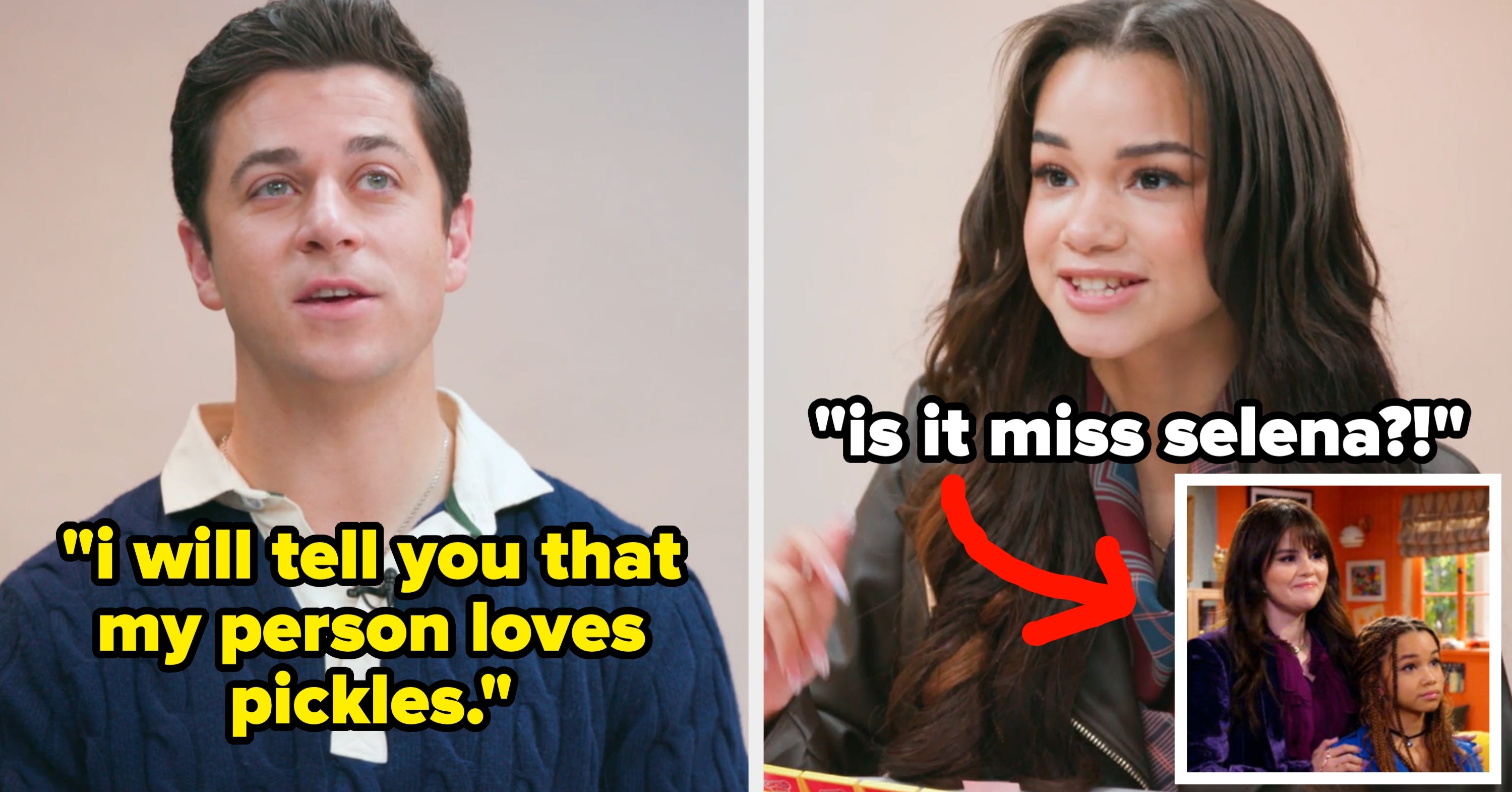 "Wizards Beyond Waverly Place" Stars David Henrie And Janice LeAnn Brown Compete In A Game Of Guess Who Featuring Disney Channel Stars, And More