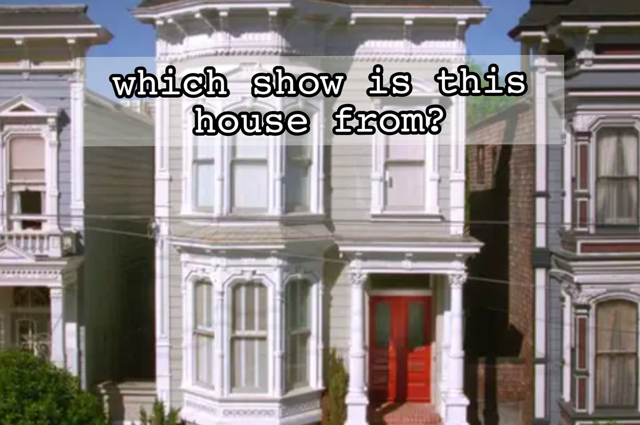 Victorian-style house with ornate details and iconic red door, reminiscent of homes featured in TV shows and movies set in San Francisco