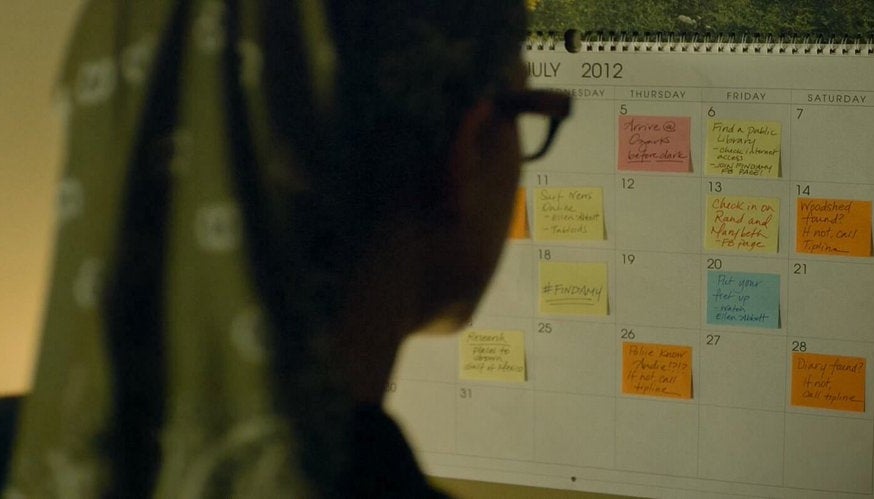 A idiosyncratic stares astatine a calendar successful "Gone Girl"