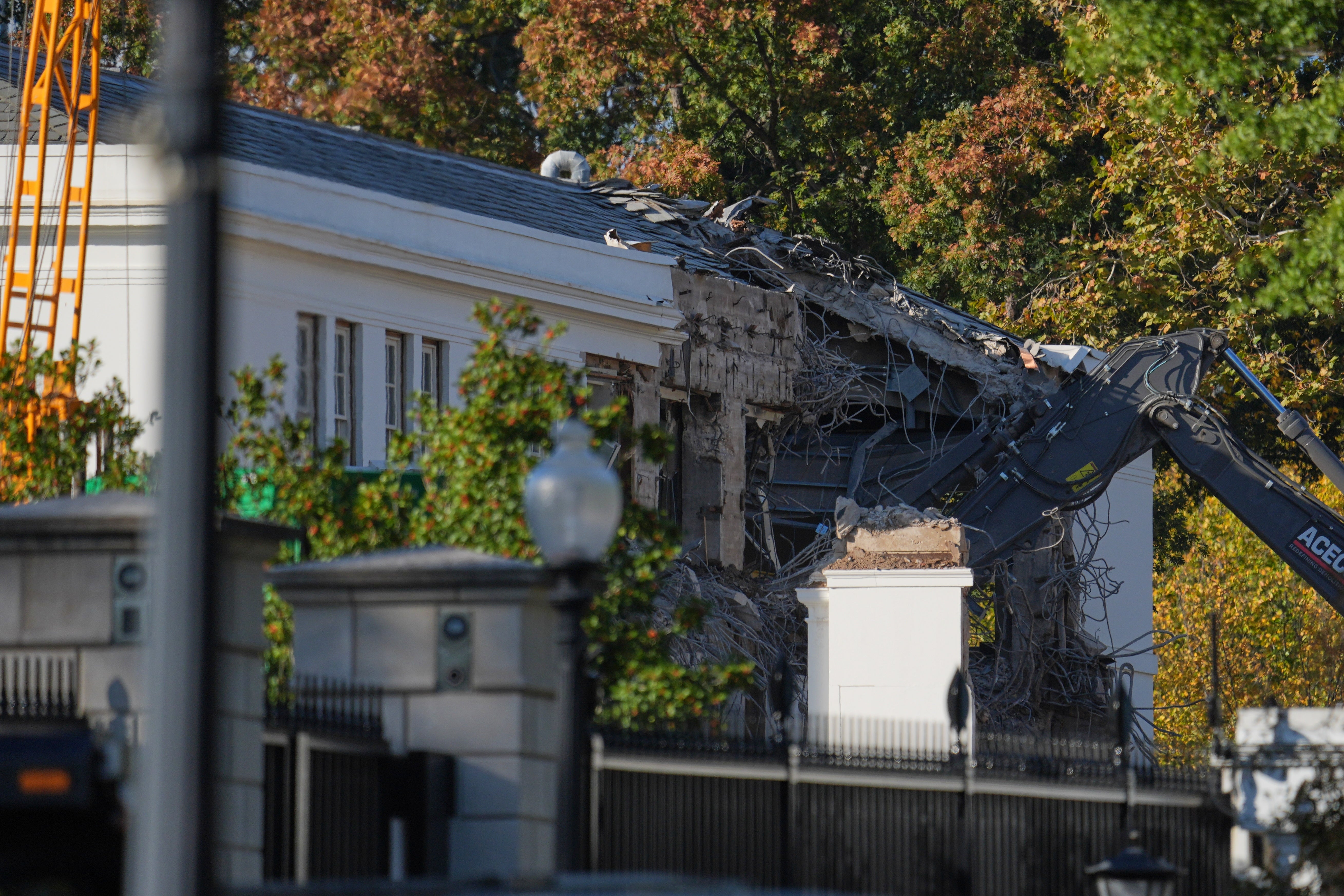White House East Wing Demolition Begins For Ballroom