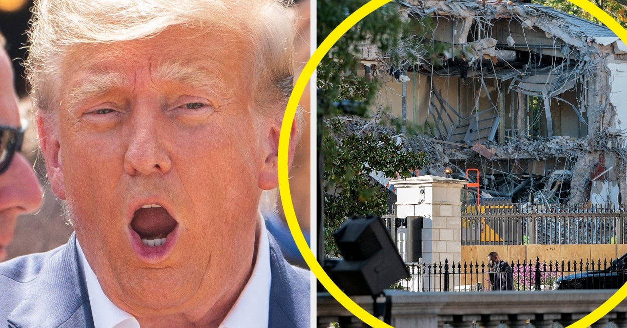 Everyone Is Losing It Over These Photos Of Trump's White House East Wing Demolition
