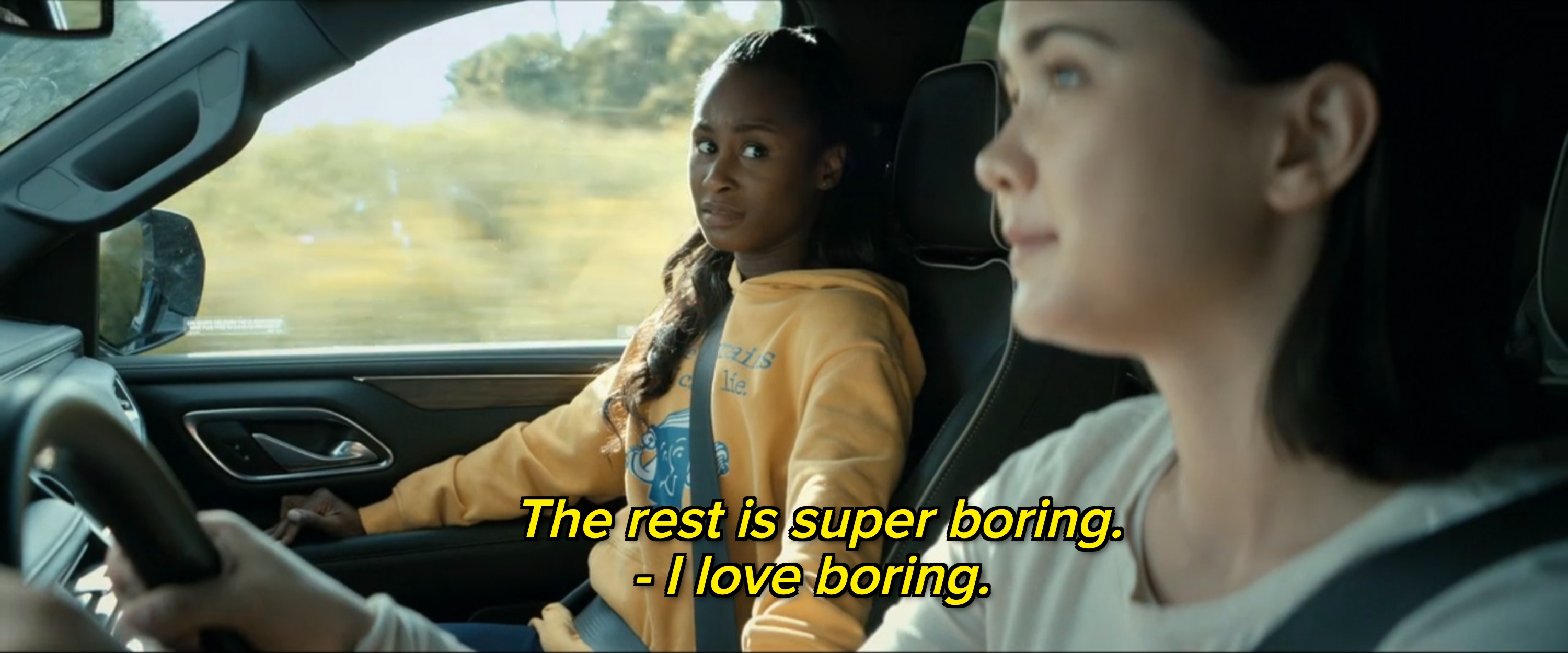 Keeya King and London Thor thrust successful a car successful "Gen V"