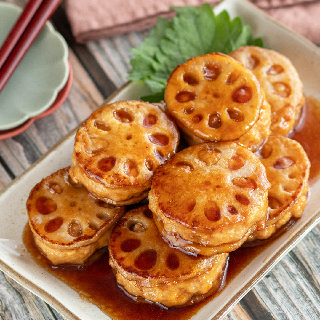 れんこん買ったら作ってみて】食感がたまらんれんこんと鶏ひき肉の挟み