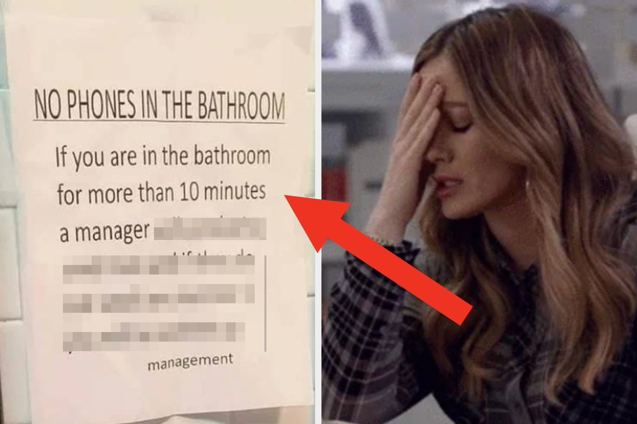 People Are Losing Their Minds Over This Sign Someone Found In Their Work Bathroom