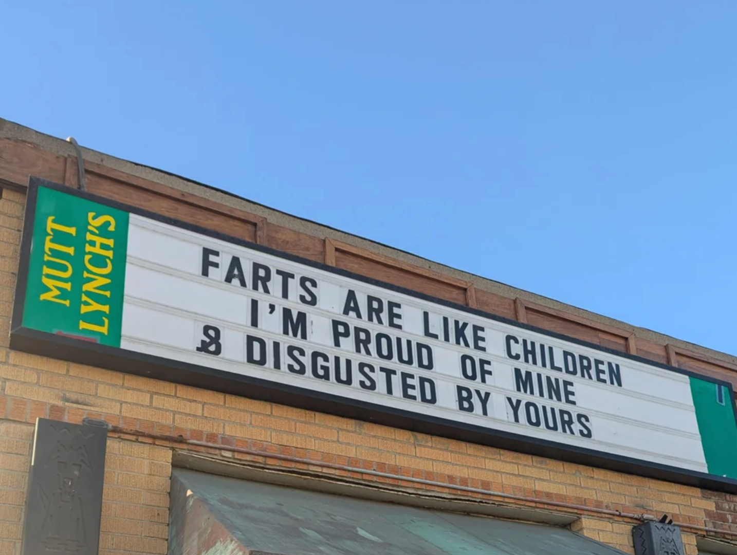  "Farts are similar  children. I'm arrogant  of excavation  &amp;amp; disgusted by yours."