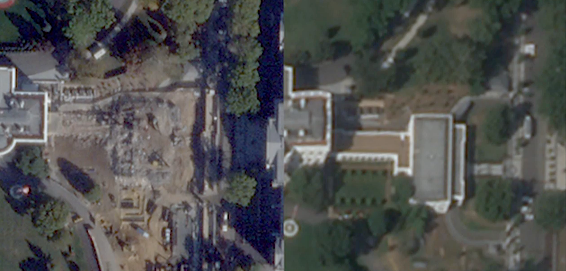 Historic Pictures Of The East Wing Before Demolition