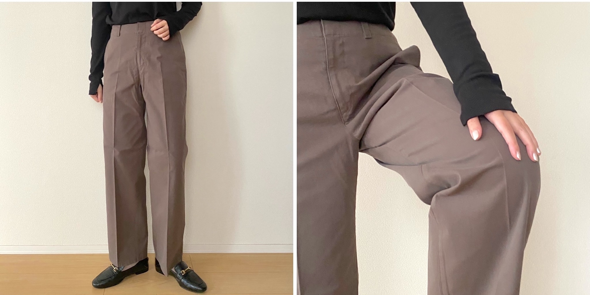 エルメス センタープレス コットン チノパンツ ピンク 38 カラーパンツ 脚が細長く見える」ユニクロUの\u201c4990円→3990円パンツ\u201d美しい