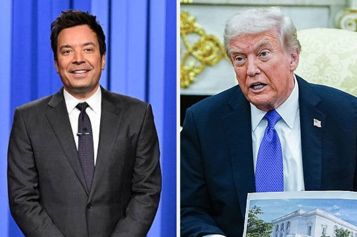After Jimmy Fallon Said His Show's Not "That Political," He Just Dragged Trump's $300 Million White House Ballroom