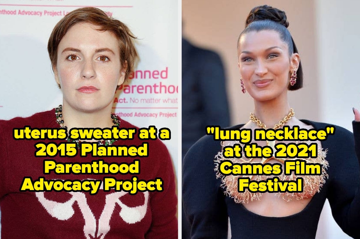 21 Times Celebs Had Hidden NSFW Or Just Plain Wild Details In Their Red Carpet Looks