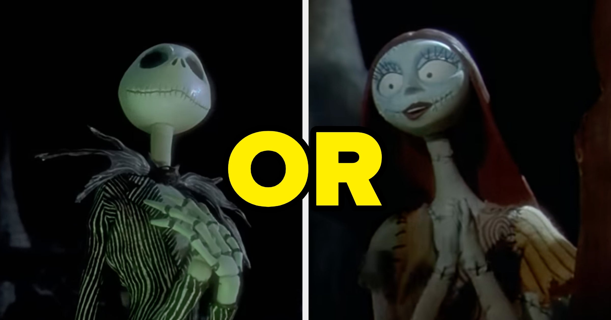 Are You More Like Jack Or Sally From "The Nightmare Before Christmas"?