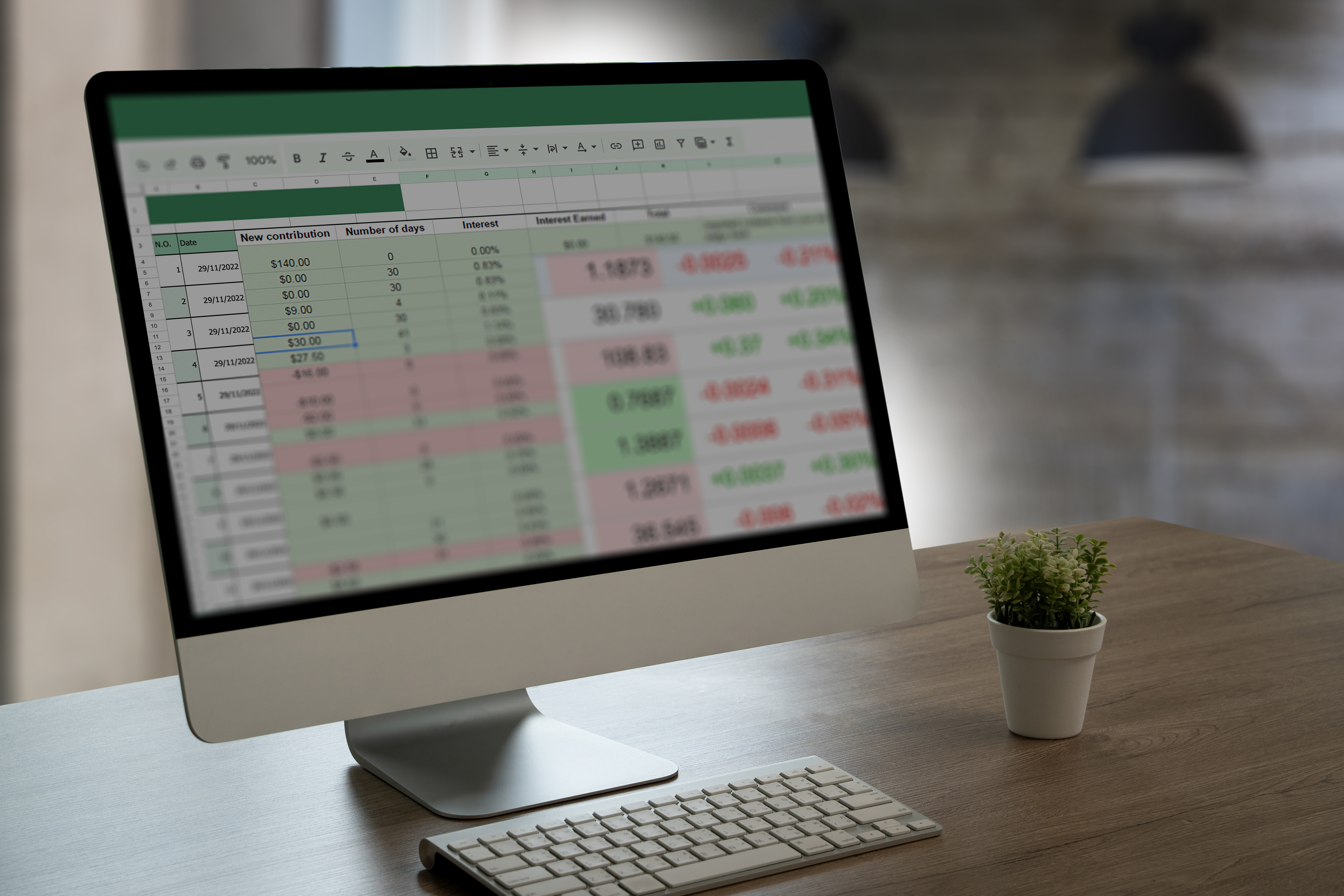 Spreadsheet connected  a machine  show   showing assorted  numerical information  successful  rows and columns, with immoderate   cells highlighted