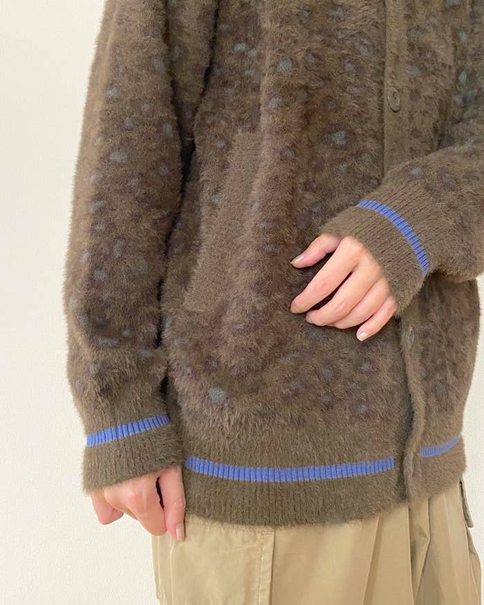 新品タグ付きGU UNDERCOVERシャギークルーネックカーディガン XXL 