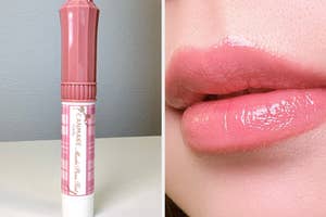 口元のクローズアップ写真。唇はツヤのある質感です。