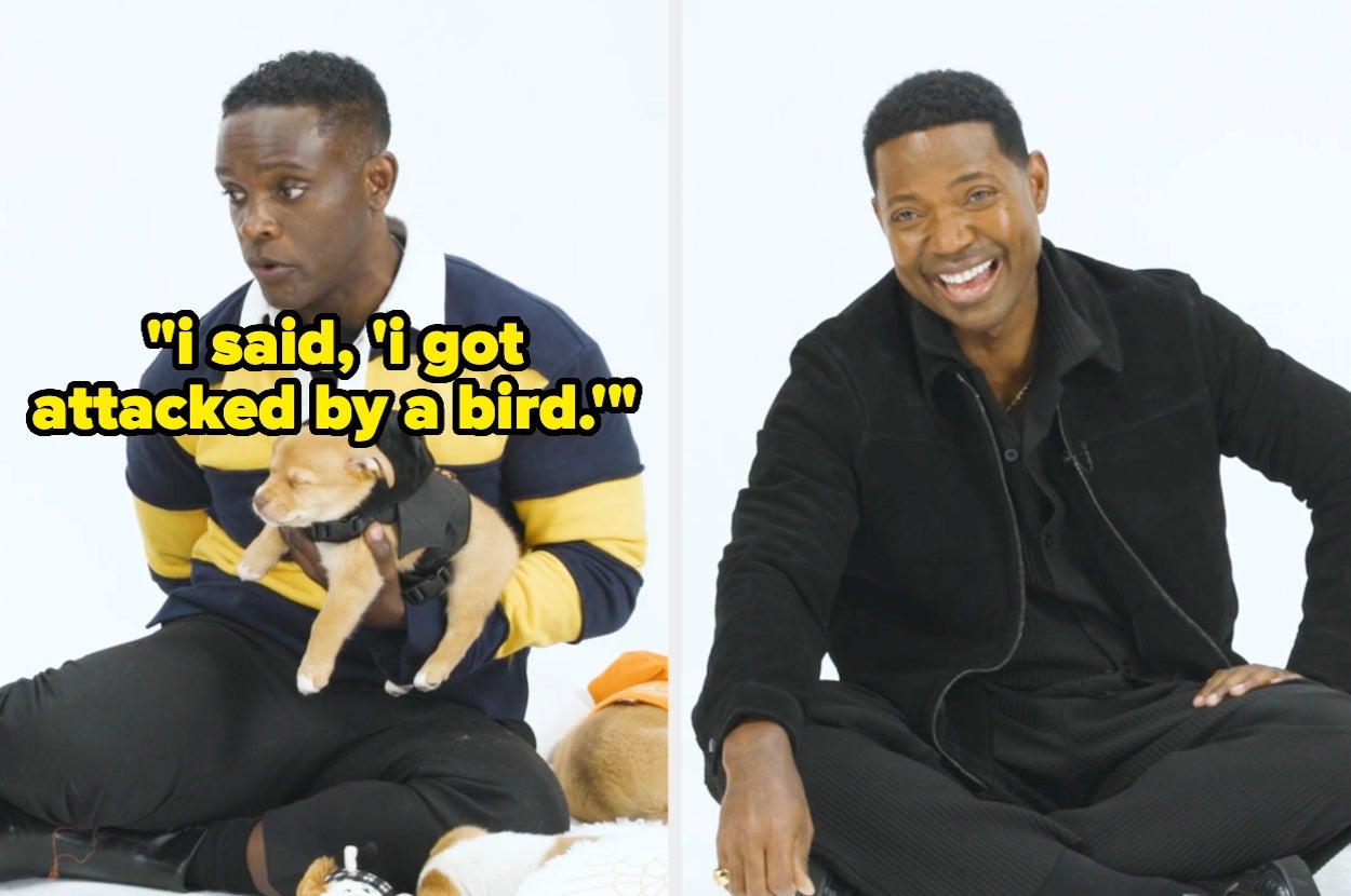 "Welcome To Derry" Stars Chris Chalk And Stephen Rider Talk Joining The Beloved "It" Universe, And More While Playing With Puppies